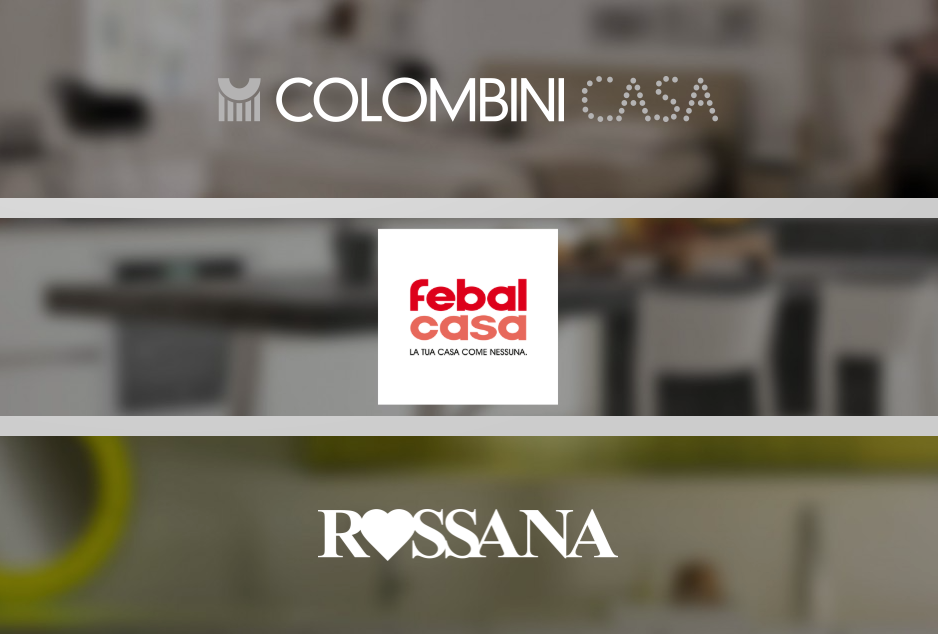 Febal Casa, Rossana, Colombini Casa, 3 brand del Gruppo Colombini